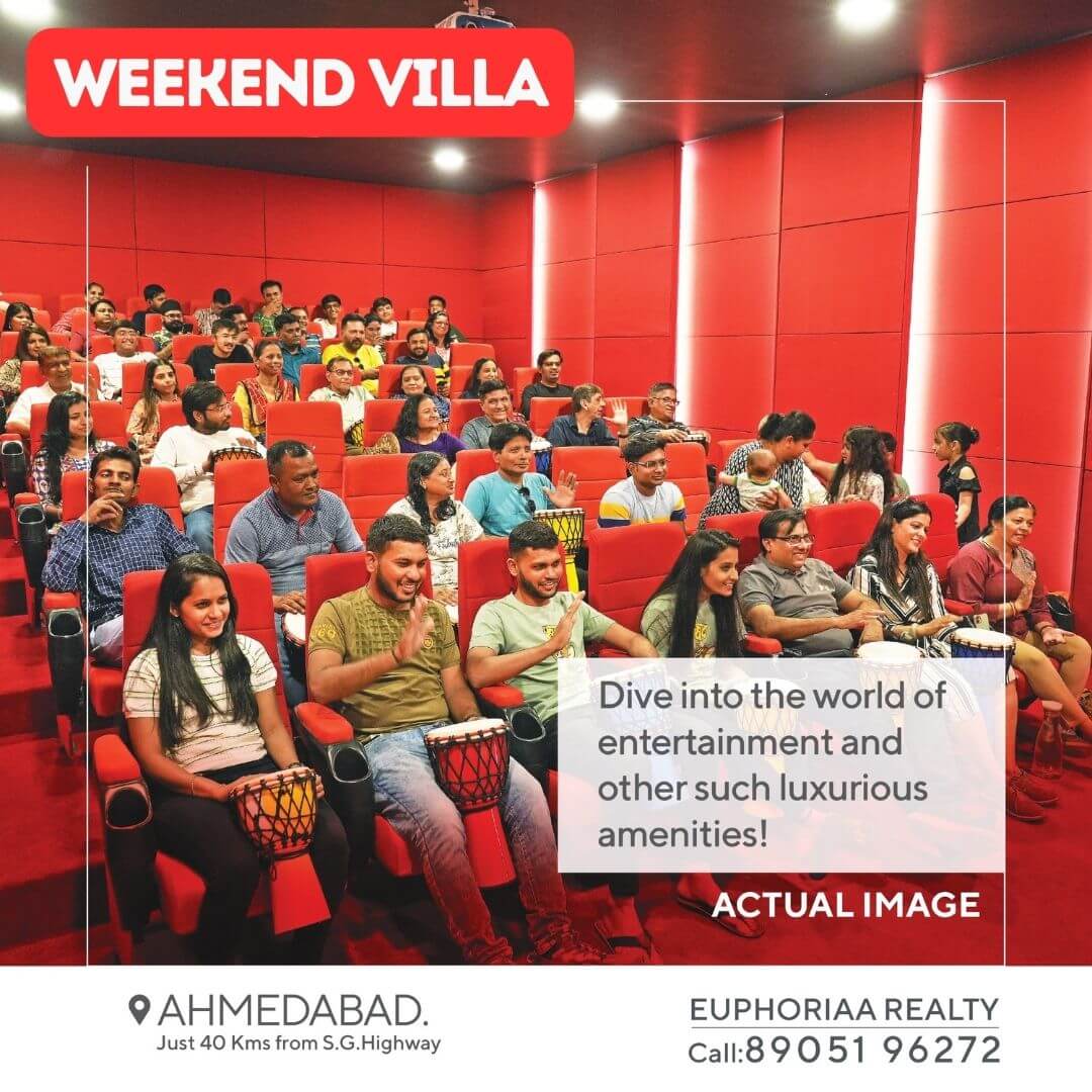 The Cube Club Weekend Villa at Bavla Road, Europian Theme Fully Furnished villa at 32 Lakhs with 8% Return