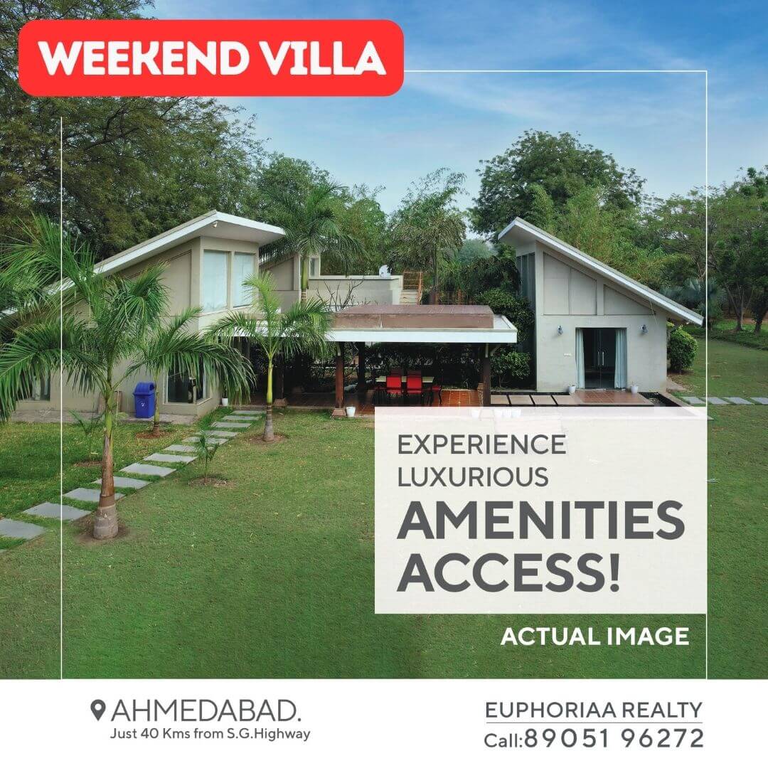 The Cube Club Weekend Villa at Bavla Road, Europian Theme Fully Furnished villa at 32 Lakhs with 8% Return