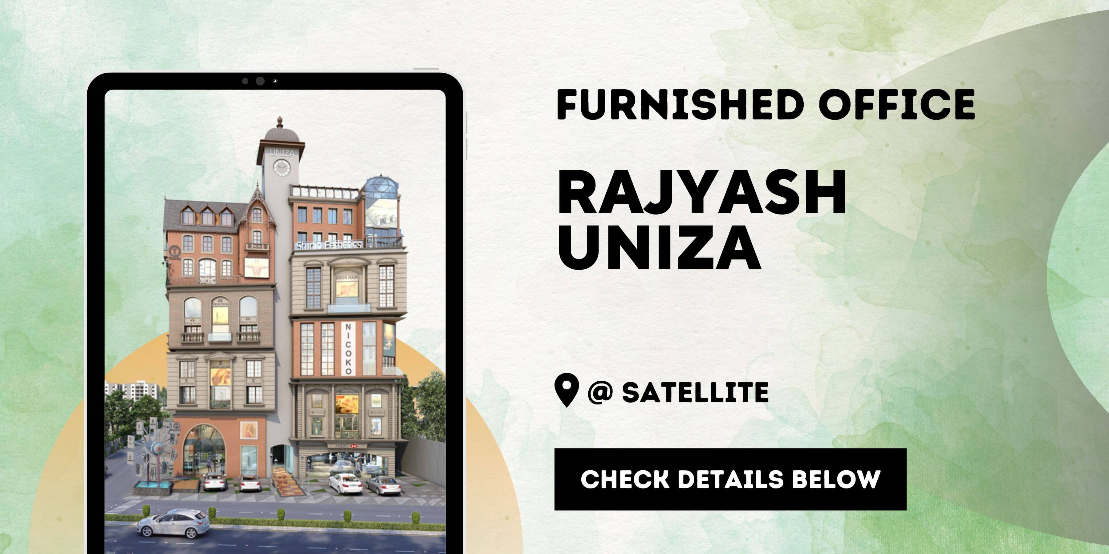 Furnished Cafe For Rent In Rajyash Uniza Bodakdev