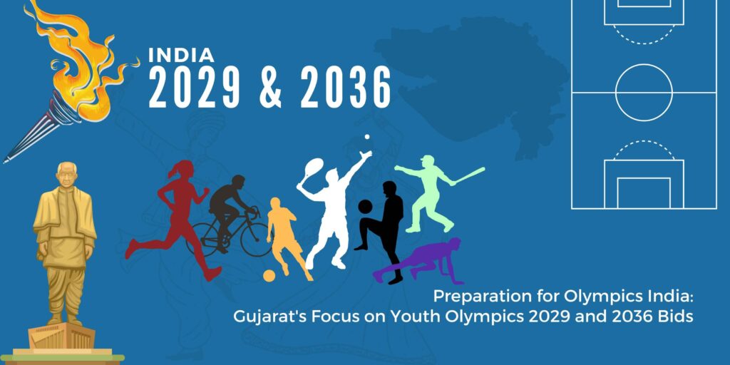 What is Ahmedabad's strategy for hosting the 2036 Olympics? 